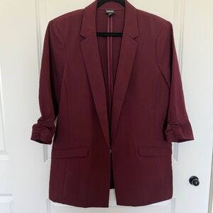 Maroon Extra Long Blazer